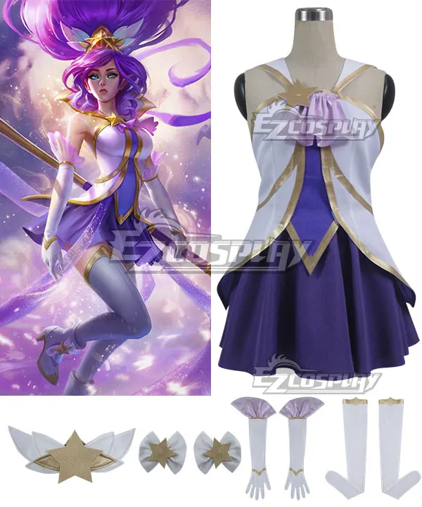 

Костюм для косплея LOL Star Guardian Janna фиолетовый E001
