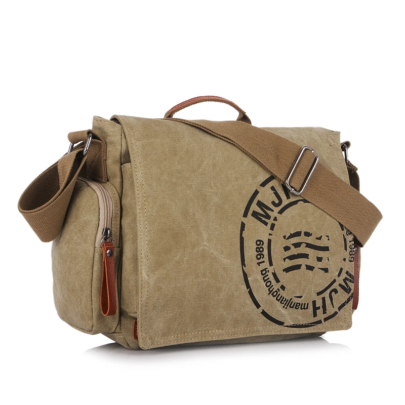  MANJIANGHONG Vintage men's Messenger bag man Handbag Canvas Shoulder postman Bag Men casual Crossbo - 32809663426