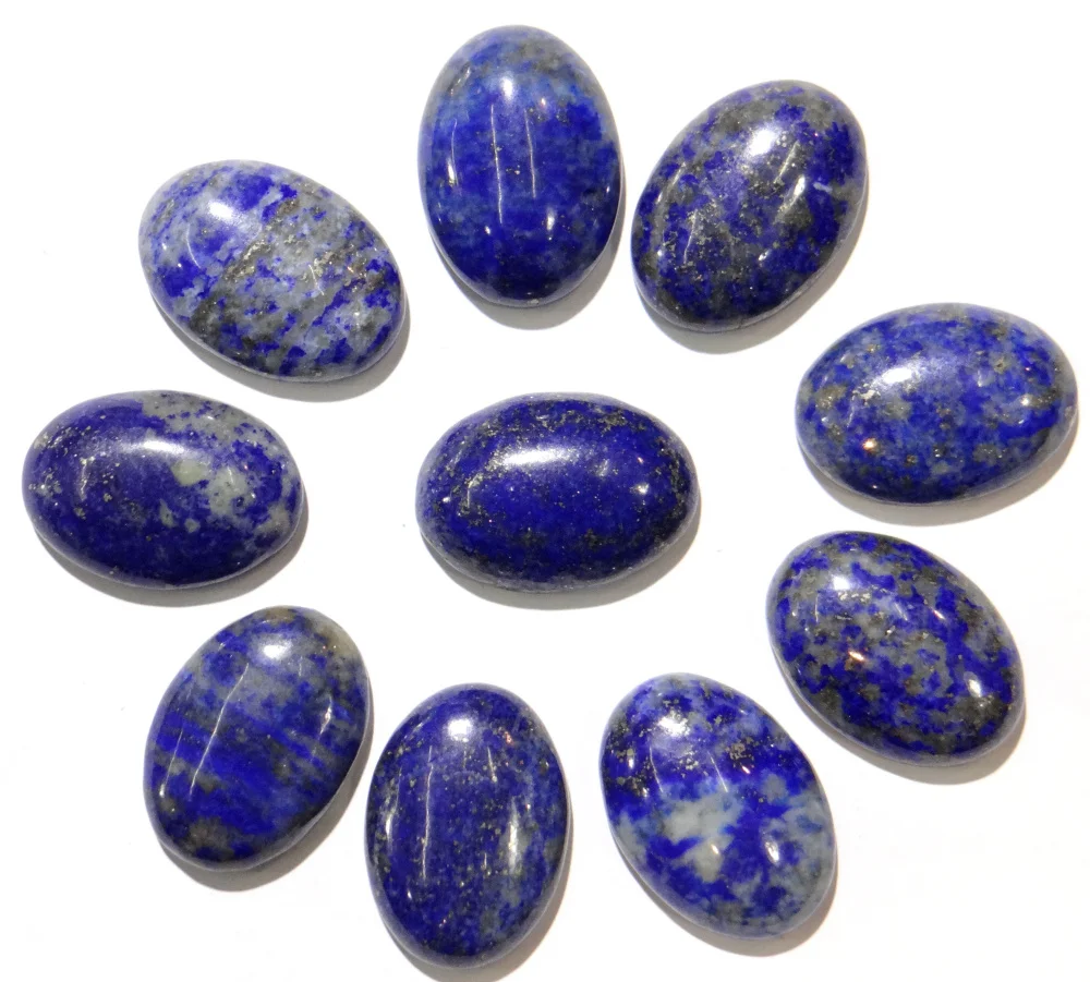 Wholesale Fashion Hot Selling Top Quality Natural lapis lazuli Stone Oval Cabochon 15x20mm Stone ...