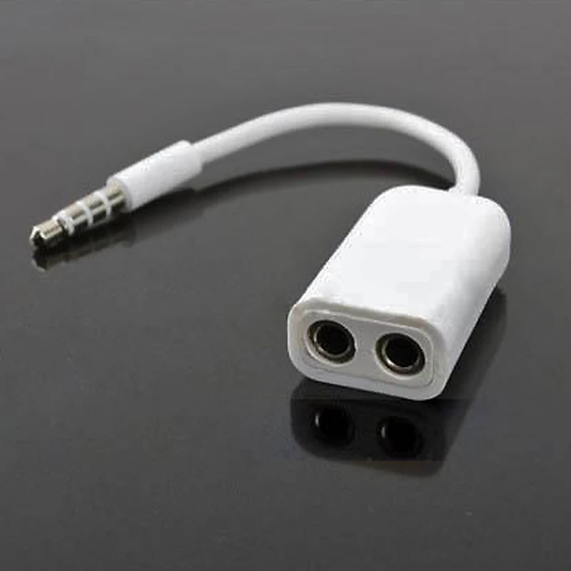 Beste 3.5mm Koptelefoon Hoofdtelefoon 1 Mannelijke voor 2 Vrouwelijke Dual Audio Splitter Kabel Adapter Voor iPhone MP3 MP4 Draagbare Media speler 15