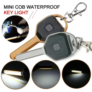 

Key Light Keychain Light LED Keychain Light Portable Mini Flashlight Tactical Military Keychain Lamp for COB Drop Shipping