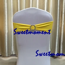 Свадебная лента из лайкры желтого цвета