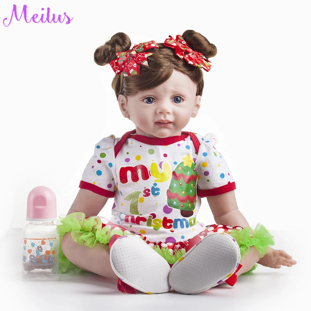 60 см силиконовые виниловые игрушки Reborn Baby Doll для девочек принцесса малыш живые