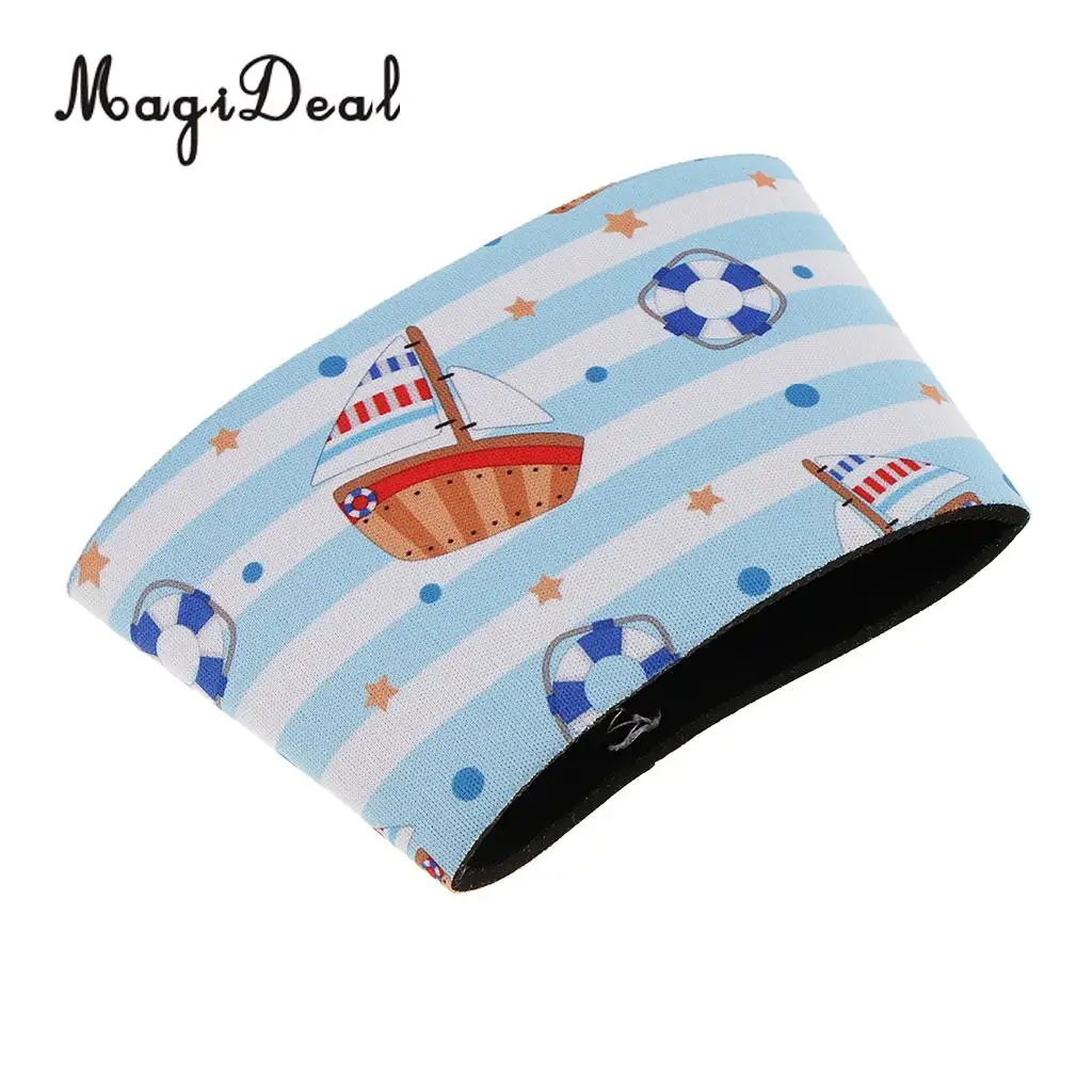 Cute Animal Puppy Zebra Prints Neoprene Beer Can Cooler Sleeve Insulated Reusable Coffee Cup Sleeve