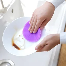 

Silicone dish multi-function brush cleaning sponge silicone sponge kitchen pot brush cleaning washing tool