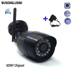 CamHi Wi-Fi IP Камера Пуля Открытый 1080 P SONY IMX323 + Hi3518E P2P Onvif SD карты IE RTSP обнаружения движения для видеонаблюдения Камера s