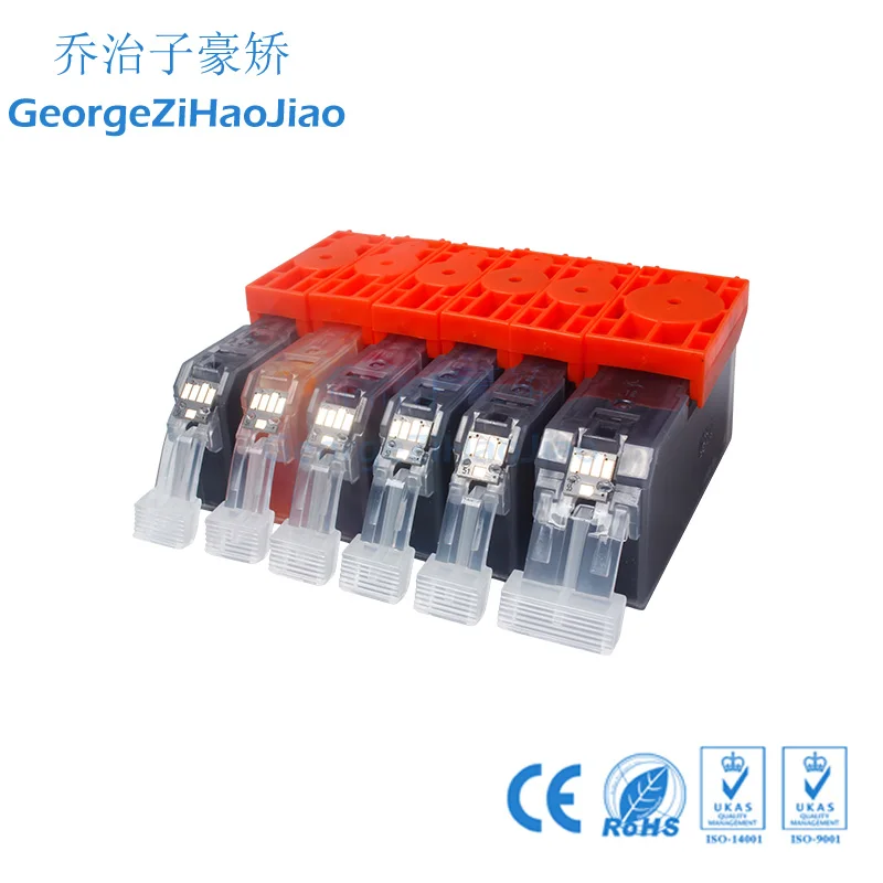 18 шт 525XL Совместимость PGI525 Canon принтерам Pixma IP4850 IP4950 MG5150 MG5250 MG5350 MG8150 MX885 чернильный