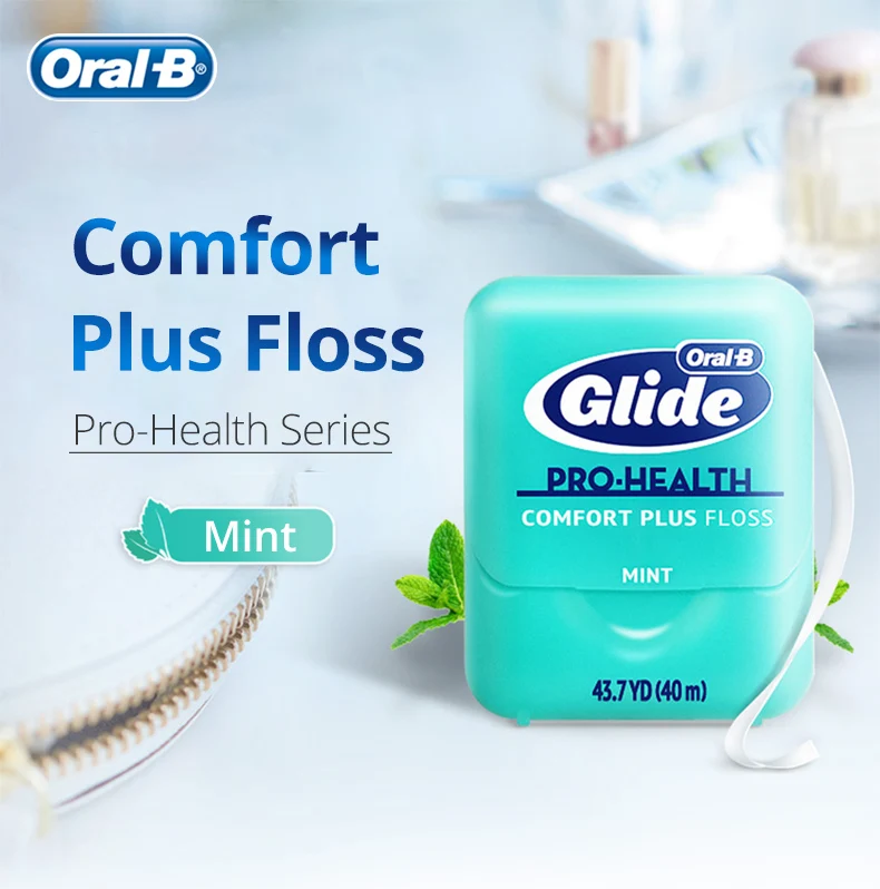 Pro-conforto de Saúde Flosser para Higiene Oral Glide Mais Floss Ultra Macio Goma Cuidados Dental Hortelã Sabor 40m 2 - 6 Pçs b 2 para higiene oral hortelã sabor 40m 2 6 pçs