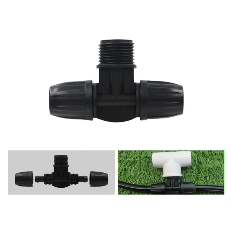 5 шт. Новый 1/2 &quot 8/11 9/12 мм резьбовой садовый шланг Locknut Tee Разъемы прямые соединения