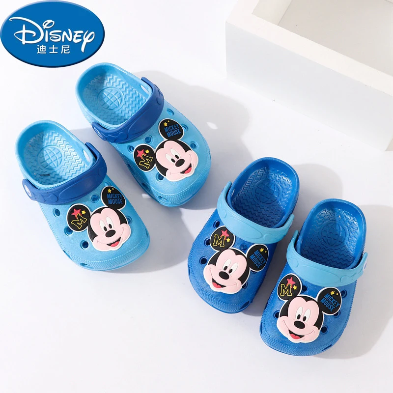 Disney/обувь; Новинка года; шлепанцы для маленьких мальчиков и девочек; летняя Нескользящая детская пляжная обувь с мягкой подошвой; размеры 21-25