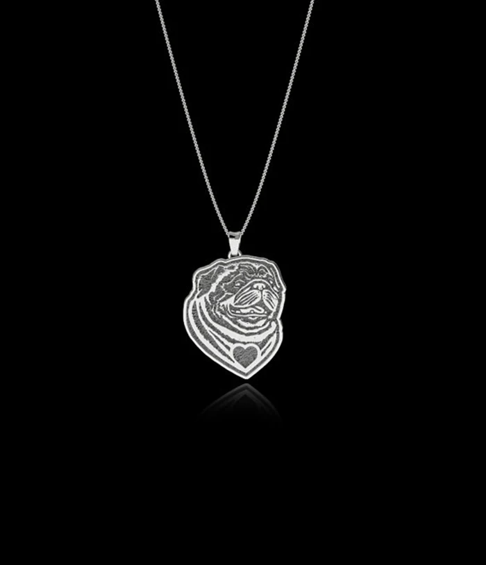 

Daisies New Style Pug Jewelry Custom Animal Pendant Necklace Dog Jewelry Pet Jewelry Personalized Pets lovers