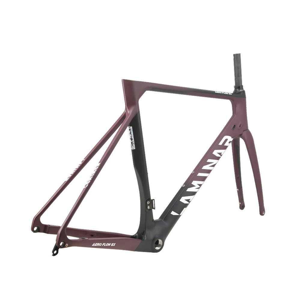 Excellent LAMINAR AERO FLOW High rigidity Carbon fiber Disc brake ROAD Frame UCI Authentication 7