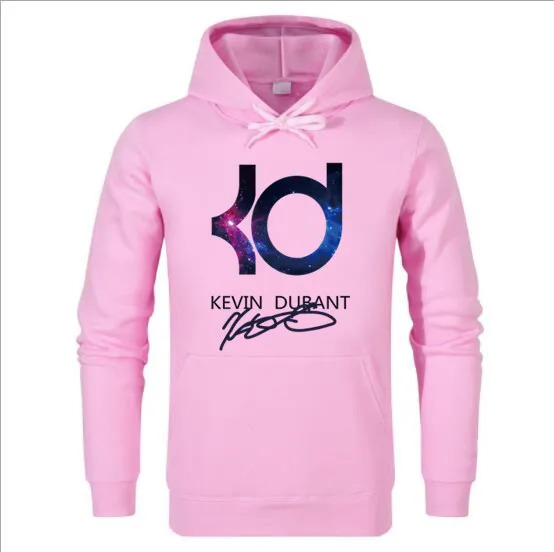 Кевин Дюрант Толстовка KD логотип человек и Мальчики Хлопок Толстовки - Цвет: Розовый