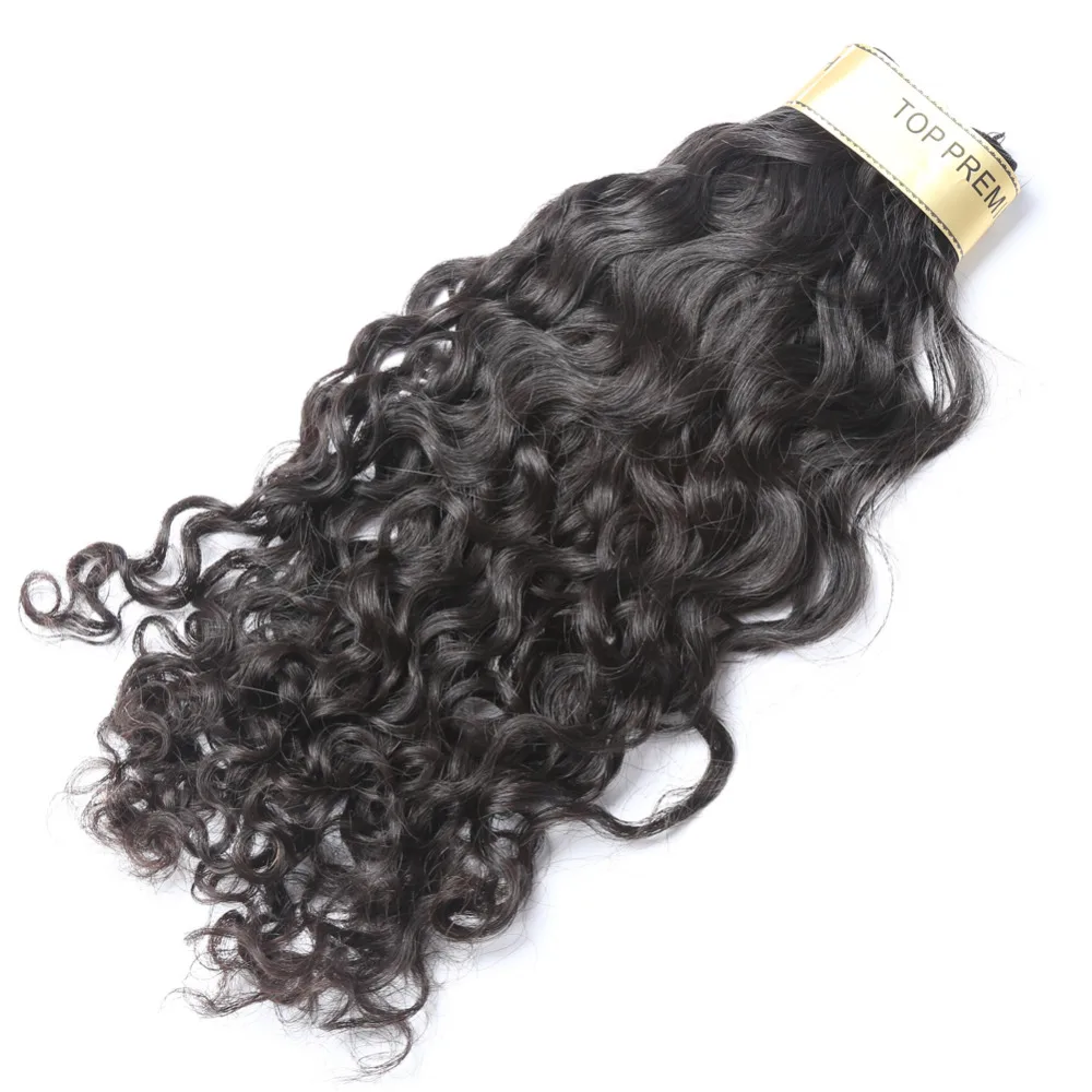 Alibd волна воды человеческие волосы ткет перуанские Виргинские волосы наращивание 3 Связки/лот натуральный цвет