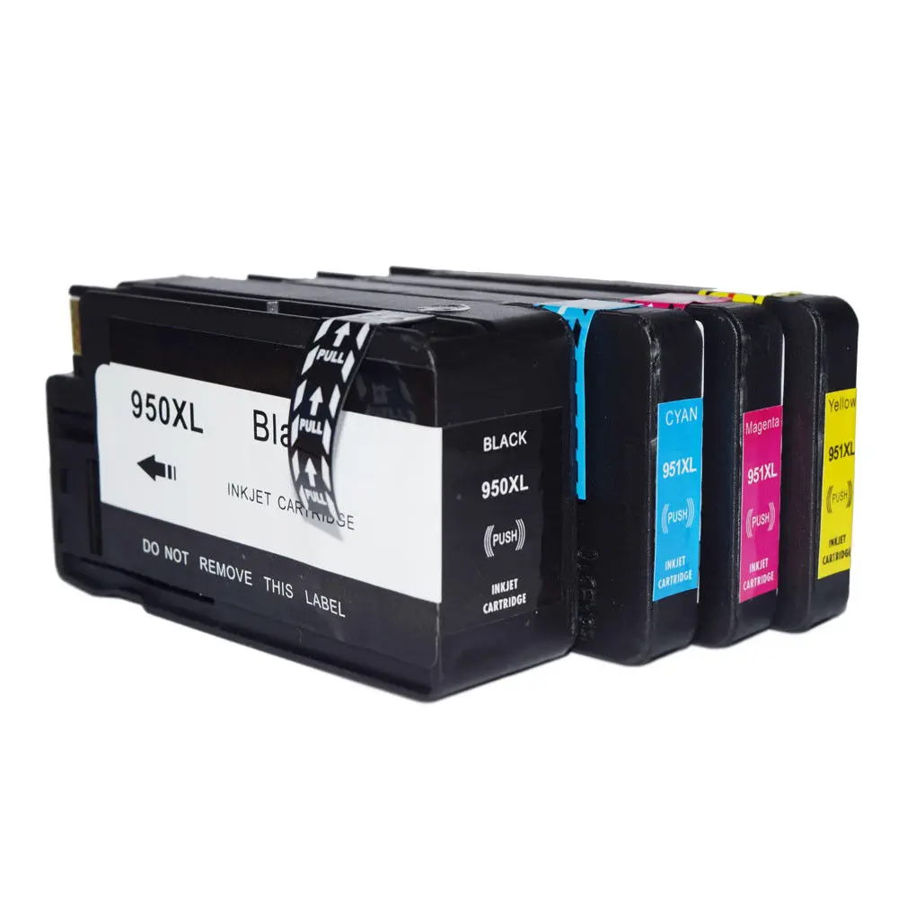 4PCS 950 951 Ink Cartridge for HP950XL 951XL Use in Officejet Pro 8600 8610 8615 8620 8630 8625