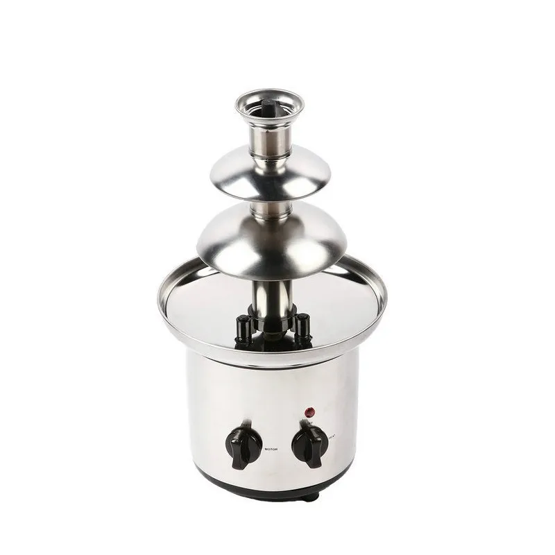 

3 tiers Chocolate Fountains Fondue Maker Wedding Birthday Christmas Stainless Steel Melt Waterfall Machine Party 110V 220V