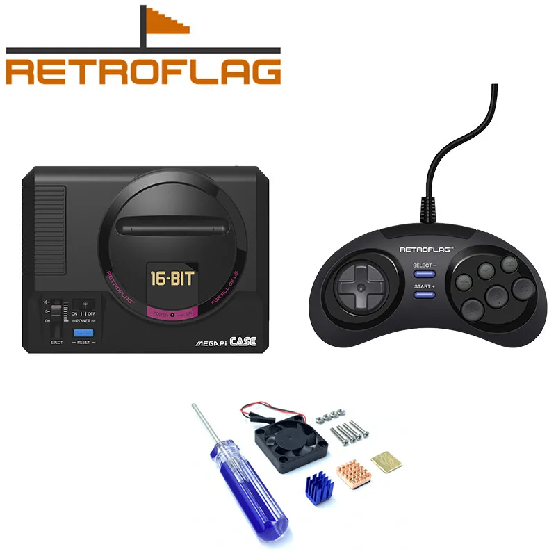 

Retroflag MEGAPi Case / Game Controller Gamepad Functional Button for Raspberry Pi 3 B Plus (3B+) / 3B / 2B