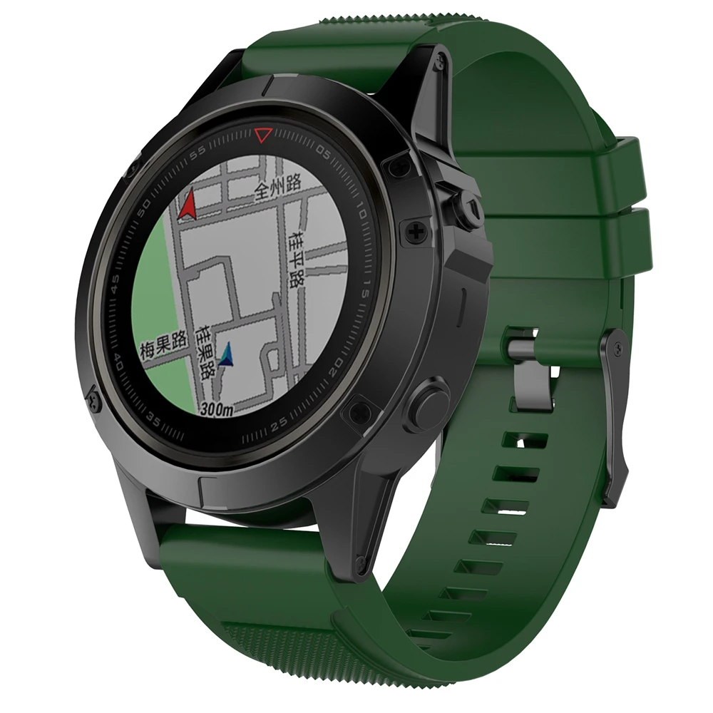 26, 22, 20 мм, ремешок для смарт-часов наручных gps-часов Garmin Fenix 5x, 5, 5S 3 3HR D2 S60 gps часы Quick Release посадки силиконовых наручных часах ремешок для наручных часов