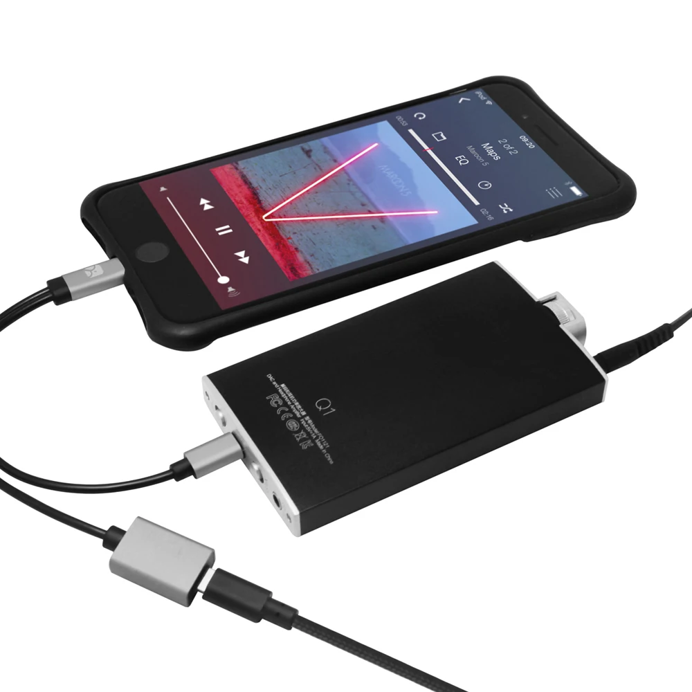  Meenova Lightning-to-MicroUSB USB DAC OTG Cable for iPhone/iPad/iPod Chord Mojo Hugo Pha3 Fiio HiFi