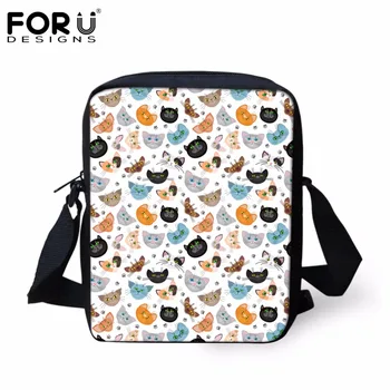 

FORUDESIGNS Cute Pet Cat Puzzle Women Casual Satchel Handbags Fashion Travel Cross Body Bags for Ladies Small Messenger Bags