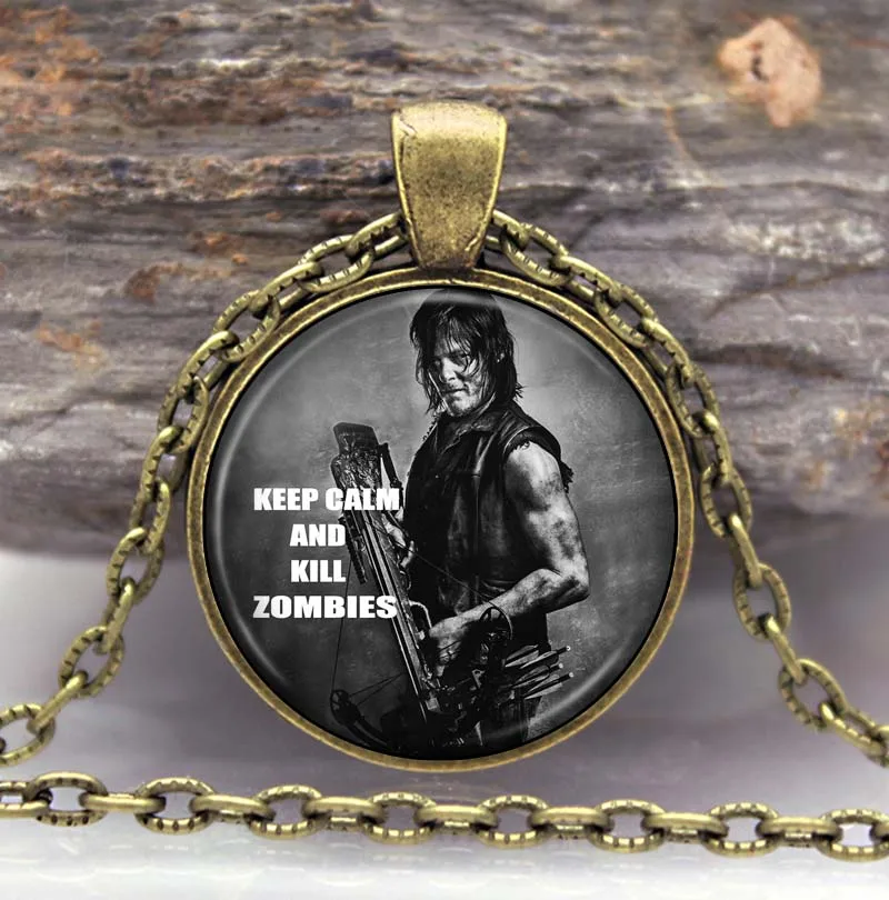 The Walking Dead Jewellery Negan Daryl Crossbow Zombie Necklace Pendant Choker