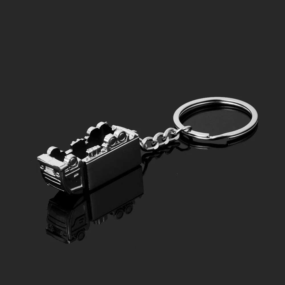 1 шт. мини металлический грузовик брелок с кольцом для ключей милый унисекс