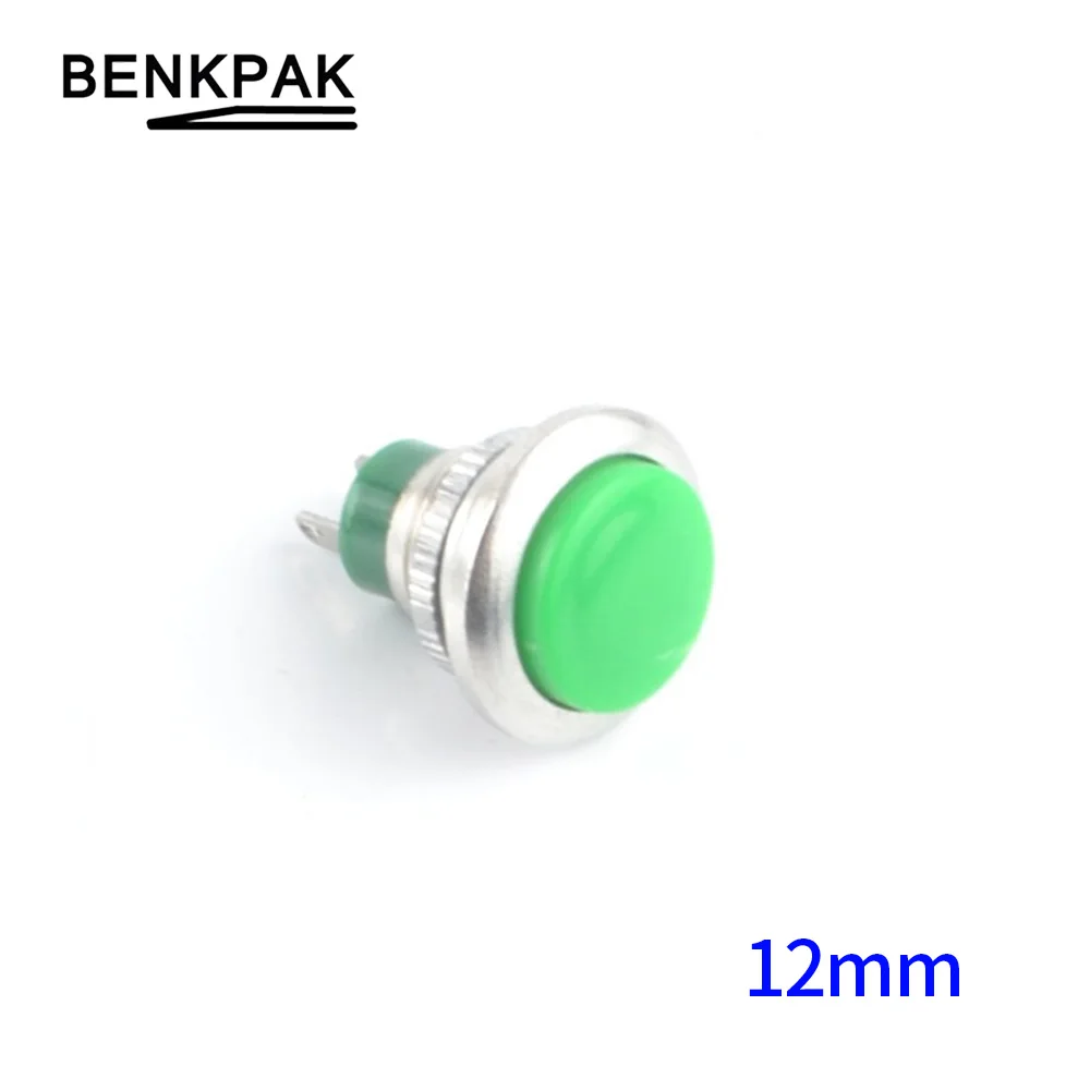 

5pcs 12mm spring return High quality push button momentary switch