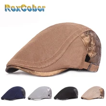 RoxCober Женские Дышащие кепка газетчика Открытый путешествия головные уборы Ivy Повседневное для гольфа вождения солнцезащитные плоская кепка таксиста Кепки береты Шапки
