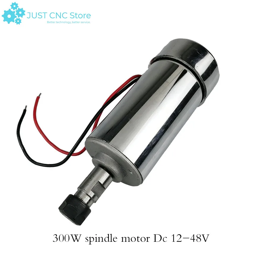 

300W DC motor spindle high-speed air cooling Diy engraving machine silver surface motores belarus playmobil DC 12-48v