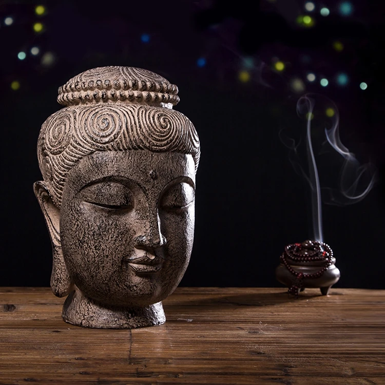 Китайский дзен украшение головы Будды Юго-Восточной Азии таиланд спа-клуб тайский декор для ресторана и дома ремесла статуя Будды