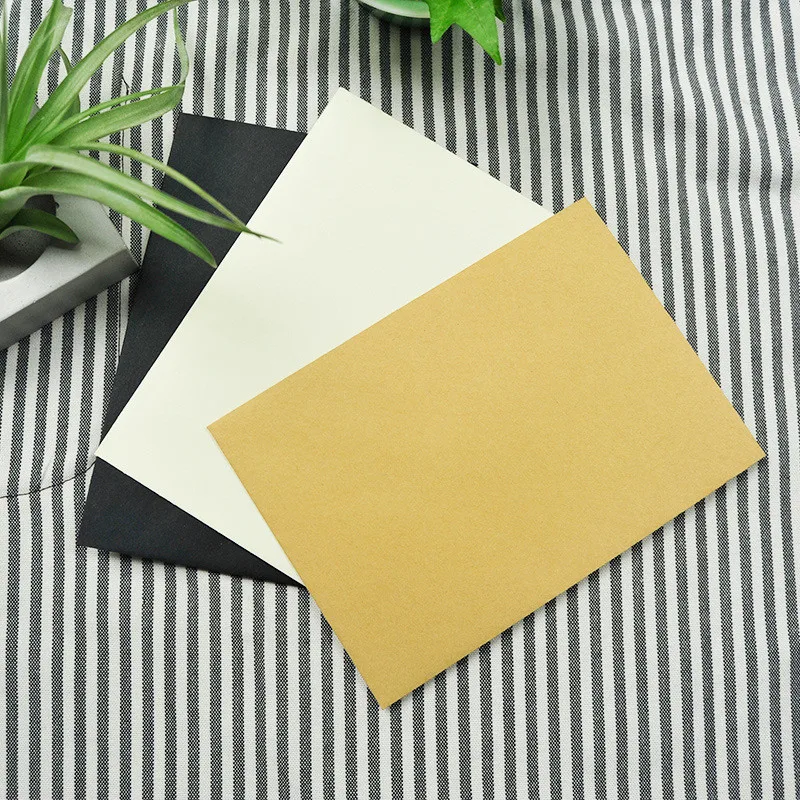 (105*67 мм) 20 шт./лот Винтаж конверт Коричневый и белый цвет черный крафт-пустое окно мини конверт Edding приглашение Подарочный конверт