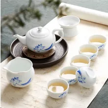 Китайский чай кунг-фу керамический чайный набор чайника Набор чашек фарфоровая чаша для чая 04