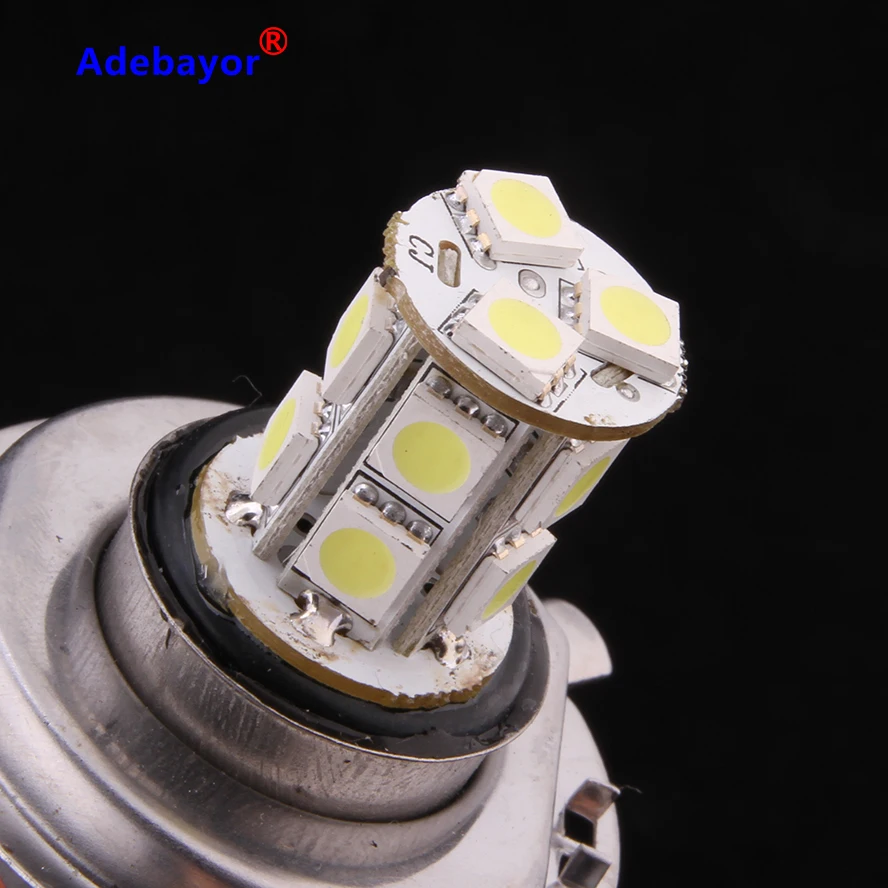 10 x Автомобильный светодиодный 13 SMD 5050 лампы H4/9003/HB2 противотуманный/головной светильник белый автомобильные аксессуары Adebayor