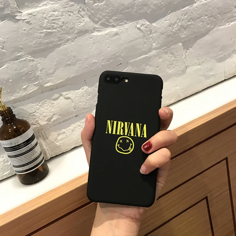 Забавный чехол Cyato NIRVANA для iPhone 7 Plus, милый чехол со смайликом для iPhone 6S 7 Plus, тонкий жесткий чехол из поликарбоната, Fundas для iPhone 6 capa