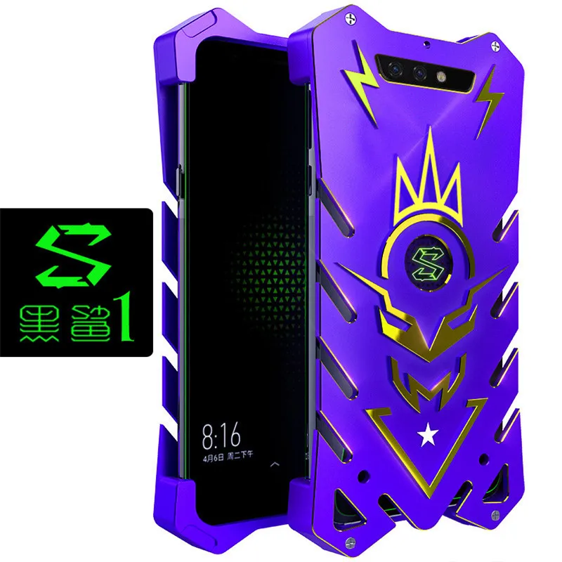 Zimon Metal Armor Cases for Mi Black Shark 2 Hleo Series Aluminum Cover for Xiaomi Black Shark Blackshark 1 2 Helo Phone Housing Zimon Metal Armor Cases for Mi Black Shark 2 Hleo Series Aluminum Cover for Xiaomi Black Shark Blackshark 1 2 Helo Phone Housing