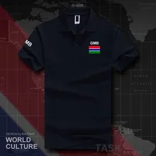 Гамбия GMB рубашки поло для мужчин с коротким рукавом белые бренды печатных для страны хлопок национальная команда флаг мода