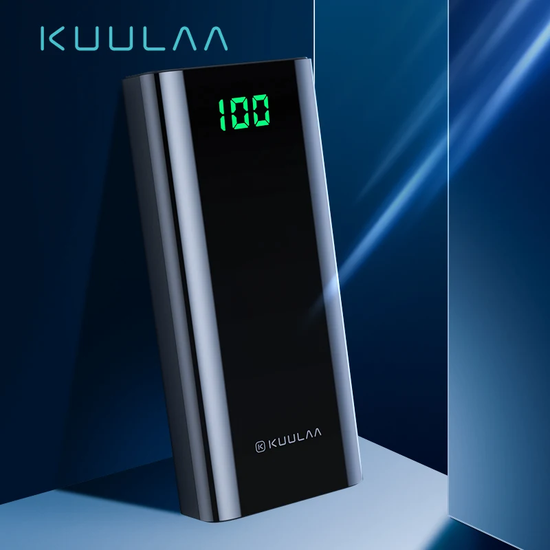 KUULAA قوة البنك 10000 mAh المحمولة شحن Poverbank 10000 mAh سليم بطارية خارجية شاحن هواتف xiaomi mi 9 8 فون