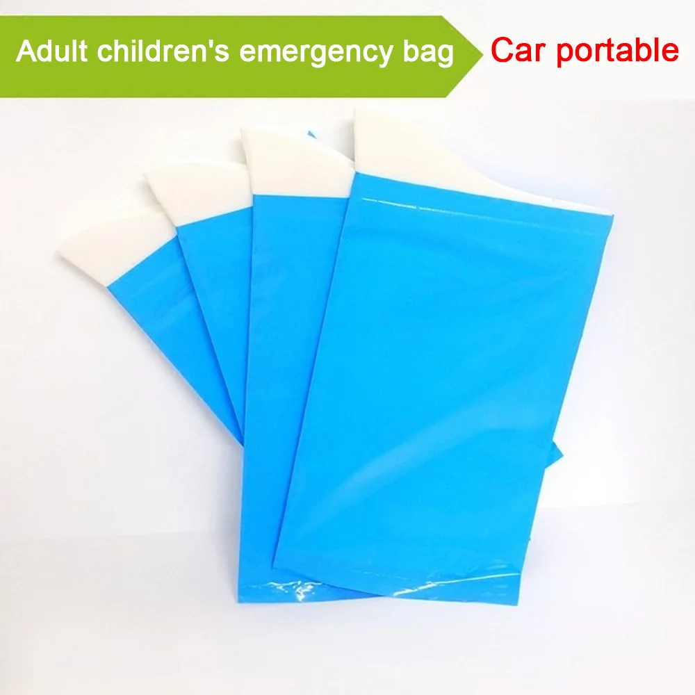 

4 Pcs Unisex Eco-friendly Urine Prevent Stink Mini Vomit Bags Toilet Disposable Waterproof Emergency Tool for Outdoor Travel