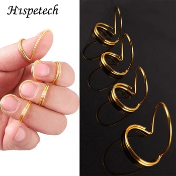 

HISPETECH 1pc Metal Thumb Finger Guitar Pick Note Forefinger Adjustable Stretchable Good High Grade Guitar Bass Accessories