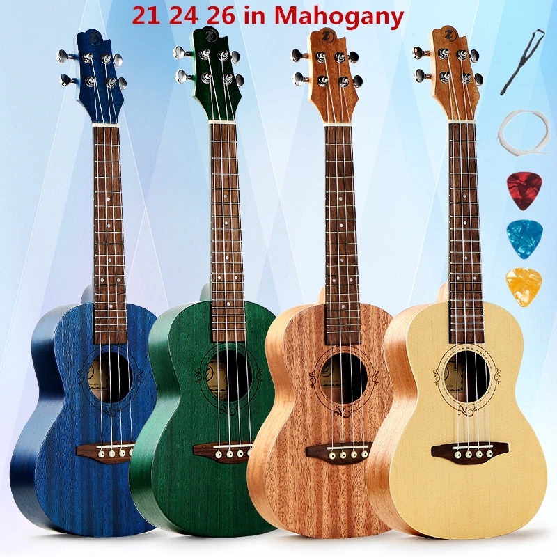 

Ukulele Acoustic Electric Soprano Concert Tenor 21 24 26 Inch Mini Guitar 4 Strings Ukelele Guitarra Mahogany Spruce Colorful