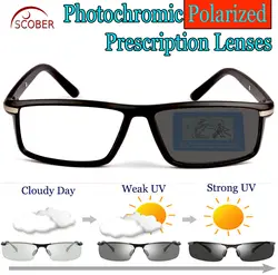 2019 новые фотохромные поляризованные солнцезащитные очки по рецепту на заказ близорукость минус объектив-1-1,5-2-2,5-3-3,5-4 до-6