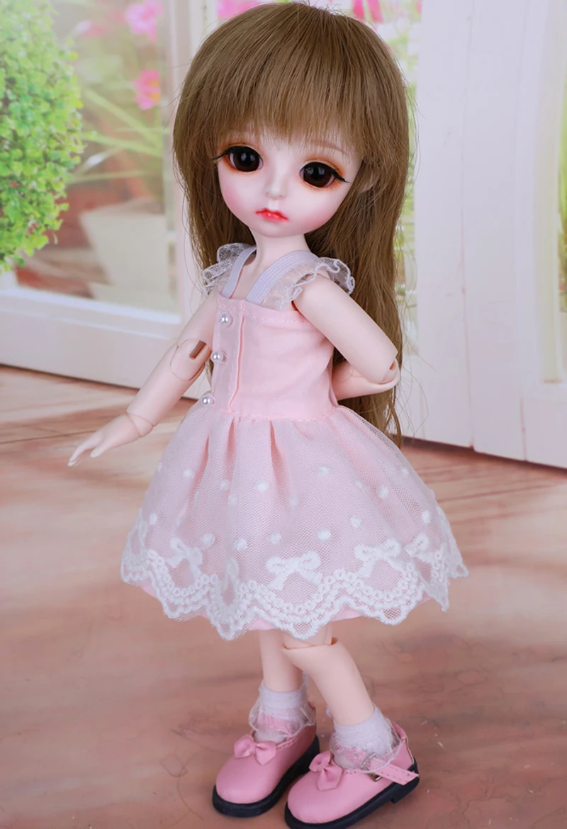 Новое поступление 1/3 1/4 1/6 1/8 BJD SD кукла одежда платье Кукла милое розовое для