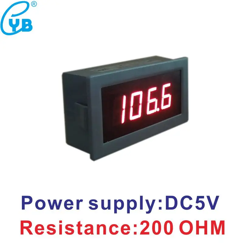 

200 OHM LED Digital Resistance Meter Ohmmeter Resistor Meter Full-closed Type DC 5V Red Digits Mini Ohm Meter