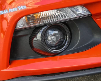 

Lapetus Car Styling Front Fog Lights Foglights Lamp Ring Cover Trim ABS For Ford Mustang 2015 2016 2017 Carbon Fiber Color
