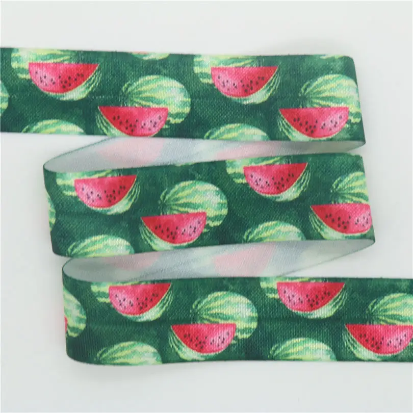 DUWES 1 '' Fold Elastic FOE арбуз Фламинго Радуга sheriff печатная повязка на голову diy украшения 25 мм D652
