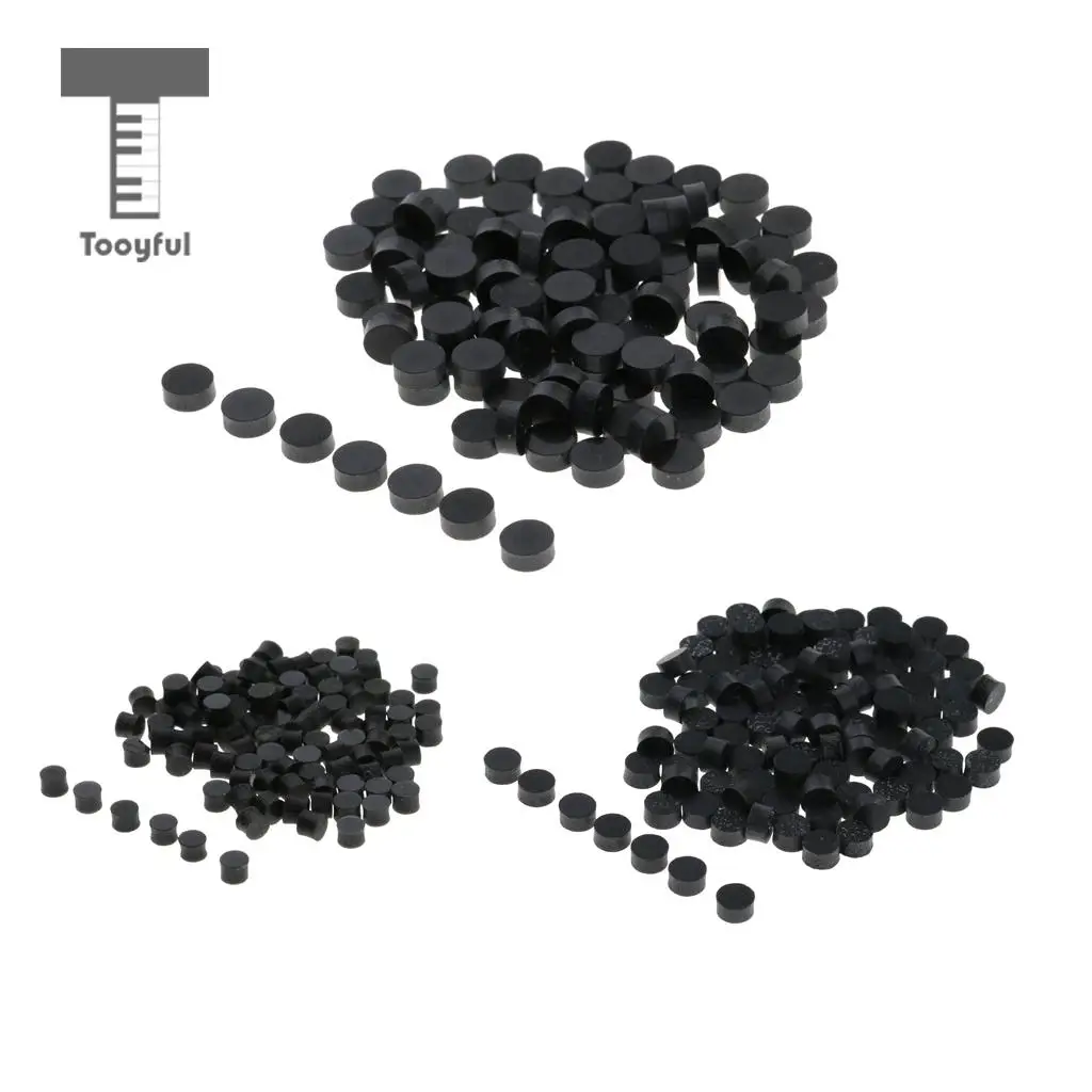 100pcs Black Guitar Dots White Mother of Pearl Shell Fingerboard Dots With Inlay for Guitars Ukuleles Mandolin Fingerboards