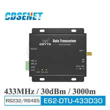 433 МГц RS232 RS485 беспроводной приемопередатчик CDSENET E62-DTU-433D30 30dBm 3 км полный дуплексный дальний 433 МГц FHSS rf модуль