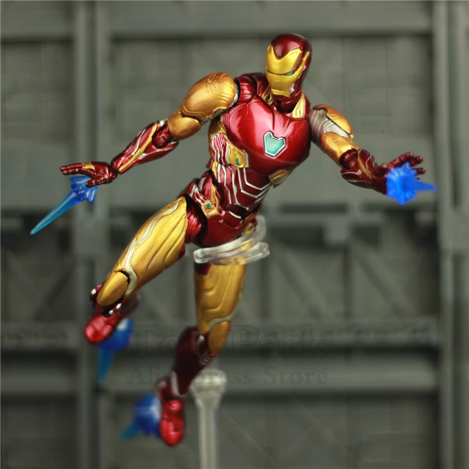 Marvel LED Avengers 4 Endgame Iron Man MK85 6/" Repainted Custom Action Figure