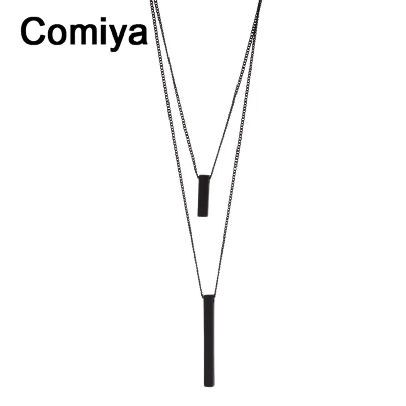 Ожерелье многослойное из цинкового сплава три цвета|long necklace|bisuteria mujerzinc alloy |