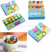 Garfos para alimentos com animais, garfos para frutas, decoração de caixa de almoço, acessório, atacado e dropship, 10, pçs/set